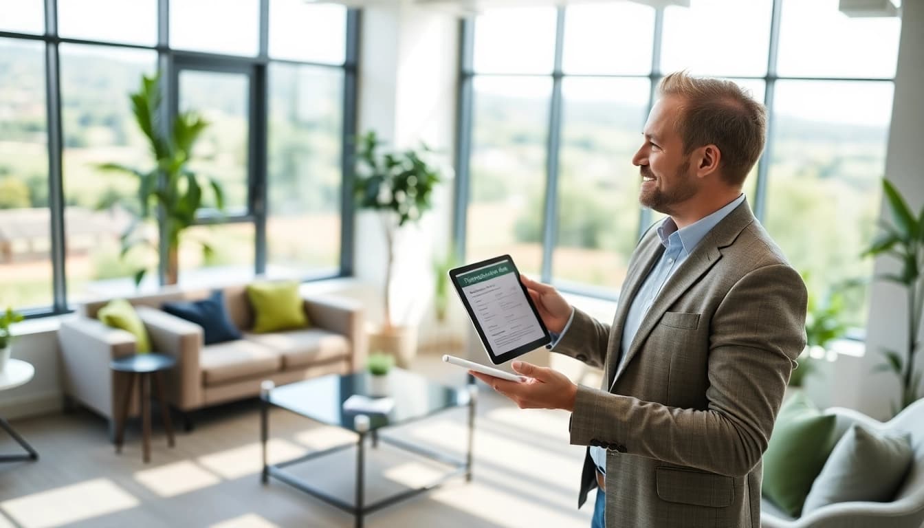 Explore Guaranteed rent in Amersham through a professional real estate consultation in a bright office.