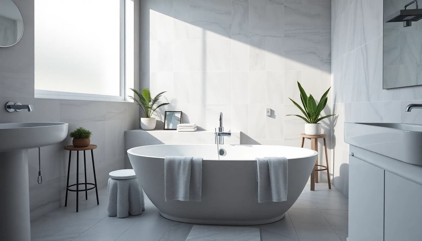 Masterfully designed bathroom showcasing the bathroom renovation cost in a stylish and modern setting.