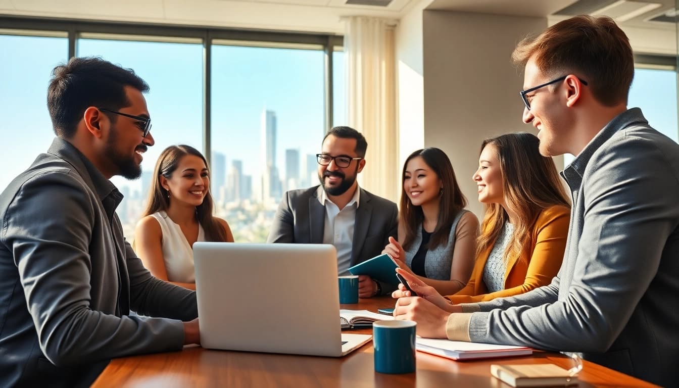 Engaging session with a business coach in Los Angeles, demonstrating effective collaboration