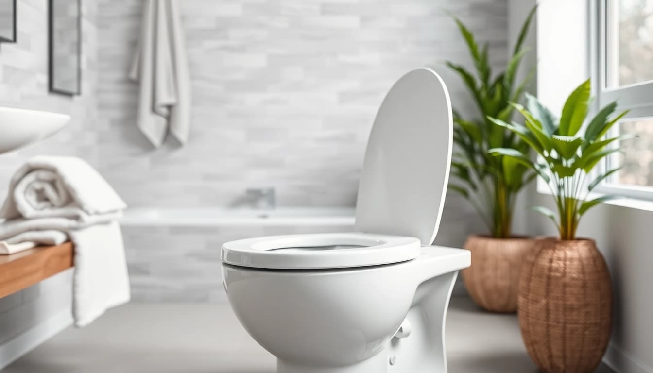 Installare il copri wc moderno per un bagno elegante e funzionale.