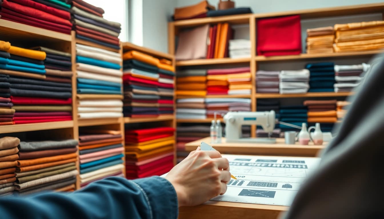 Canvas stoffen worden vakkundig verwerkt door een ambachtsman in een atelier.