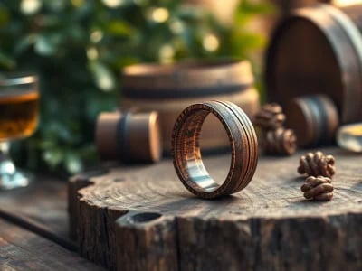 Unique Whiskey Barrel Wedding Bands: The Perfect Blend of Rustic Charm and Elegance