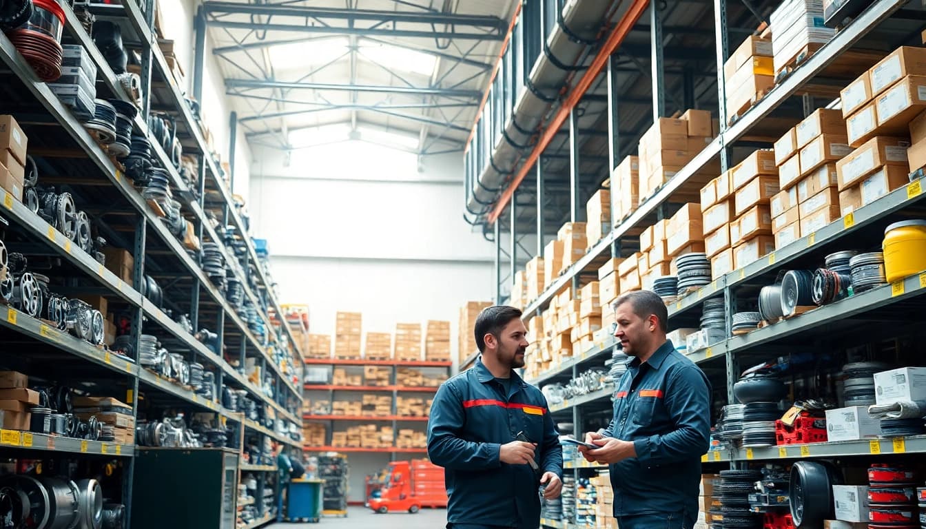Browse OEM parts at https://factoryoemsupply.com/ in a well-organized automotive supply warehouse.