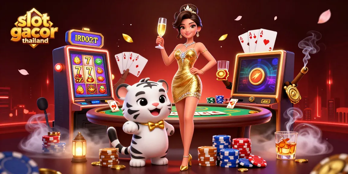 Engage in exciting gameplay with slot gacor thailand, featuring vibrant characters and dynamic casino elements.