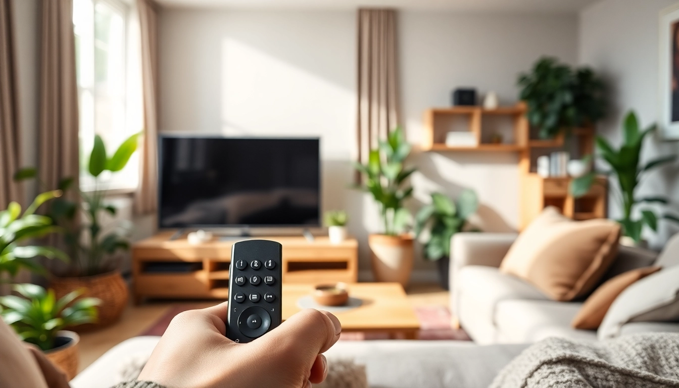Stream smarter iptv effortlessly in a cozy living room setup featuring a modern smart TV.