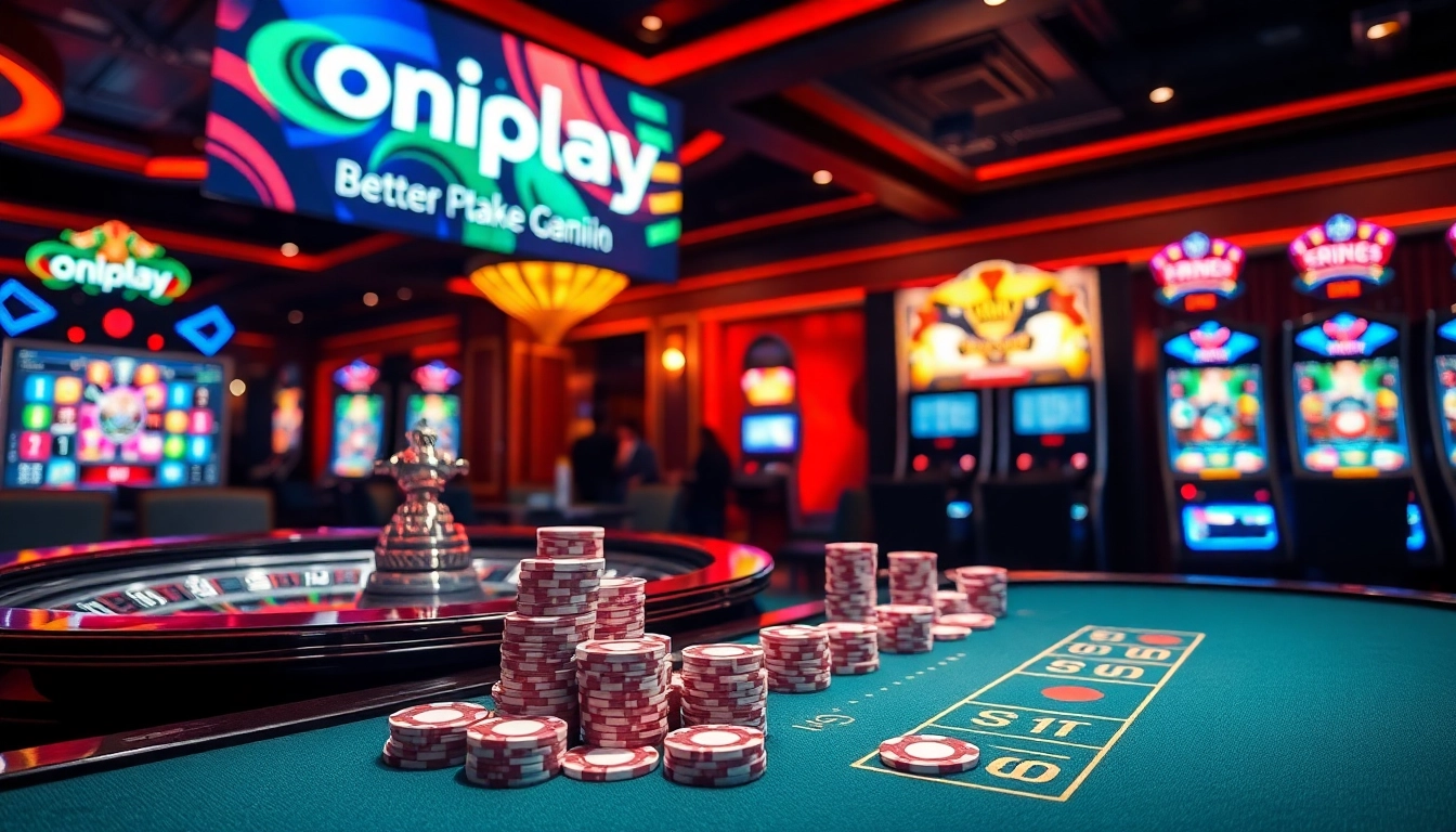 Experience the thrill of gaming at Onicplay's vibrant casino tables with exciting poker and slot action.