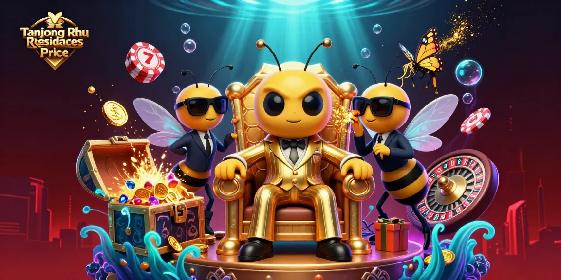 Immerse in the vibrant world of Tanjong Rhu Residences Price as cartoon characters engage in a lively casino scene.