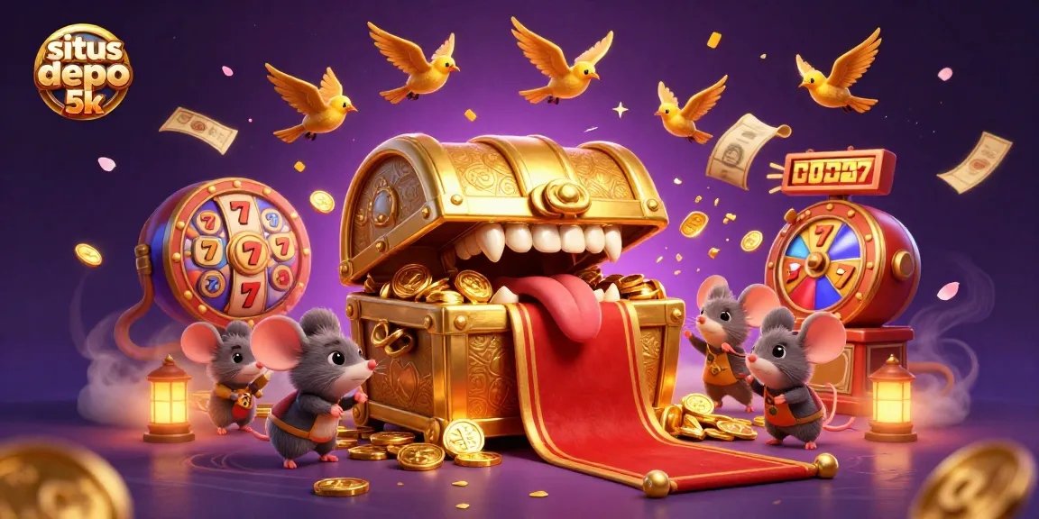 Permainan slot yang menarik di situs depo 5k dengan simbol buah dan jackpot yang menggoda.