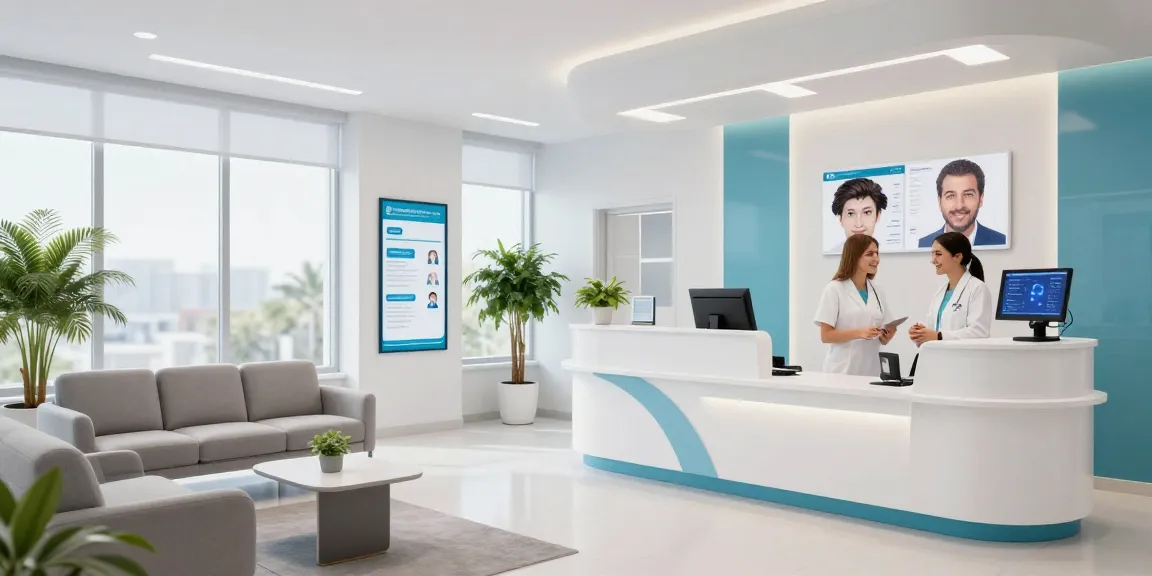 "Hair transplant Turkey consulting in a clean healthcare clinic with professional staff and patient care."