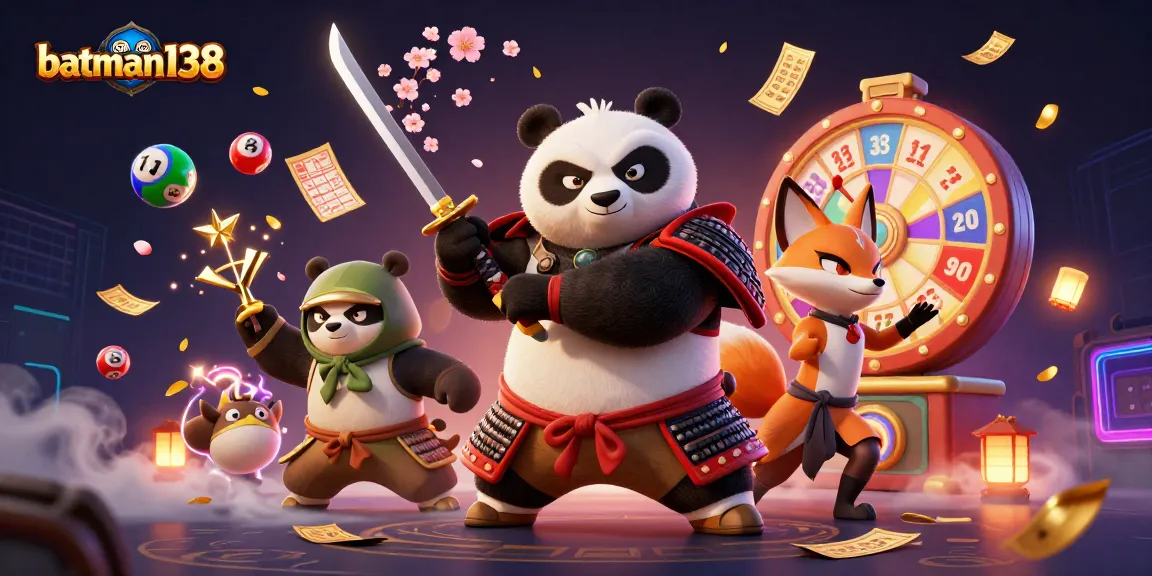 batman138 menggunakan panda samurai dan rubah ninja merayakan kemenangan dengan lotere dan bingo.