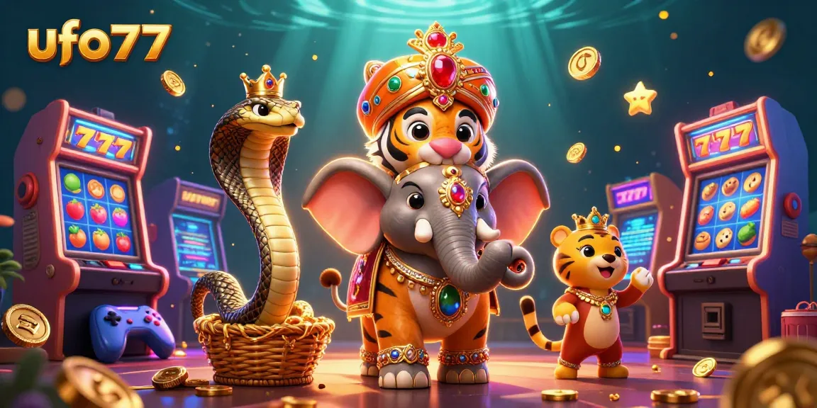 Experience exciting wins with ufo777’s vibrant slots featuring a maharaja tiger and jewel-encrusted elephant.