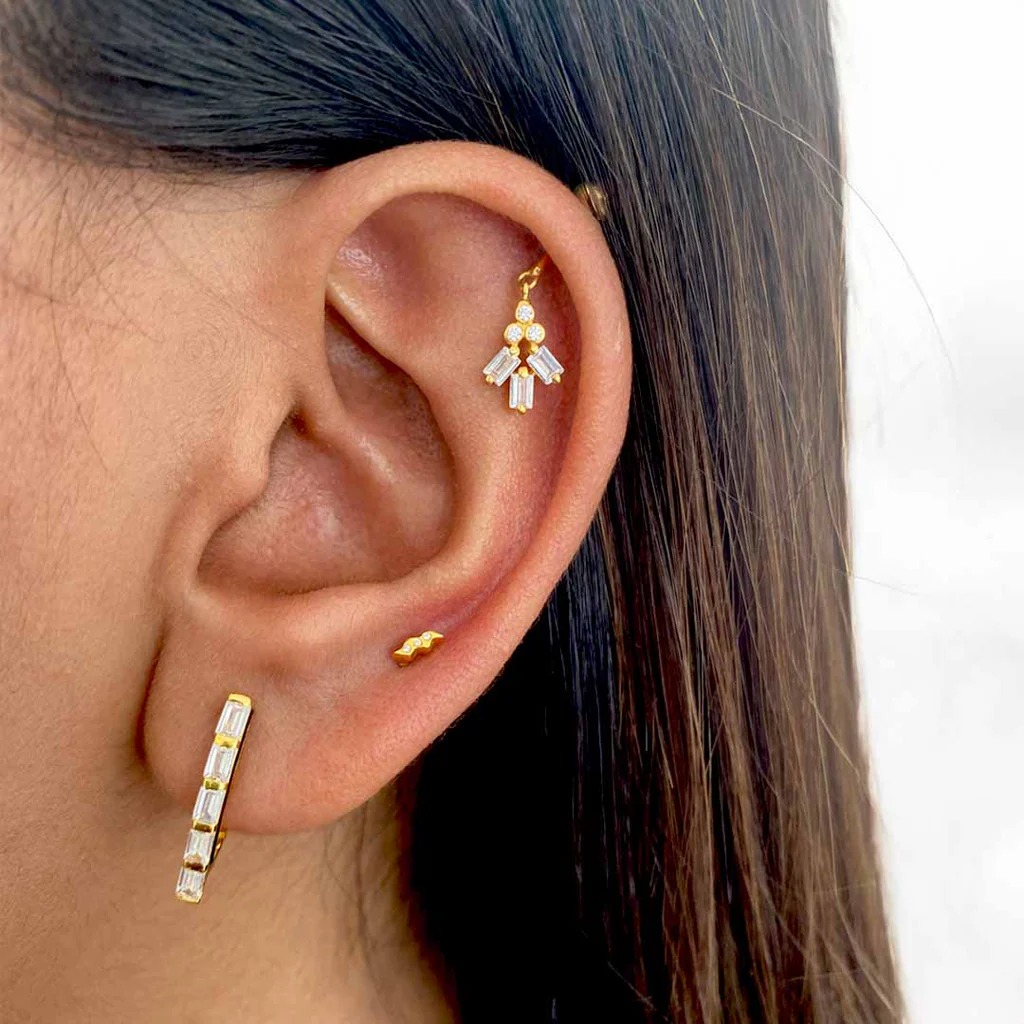 Elegant 9ct Gold Helix Earrings for a Timeless Look