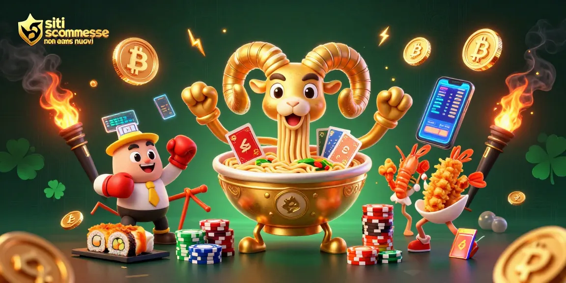 Scopri i migliori siti scommesse non AAMS nuovi con la nostra illustrazione coinvolgente e colorata.