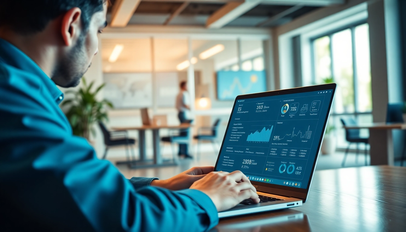 Enhance productivity with enterprise assistant software visible in a professional workspace.