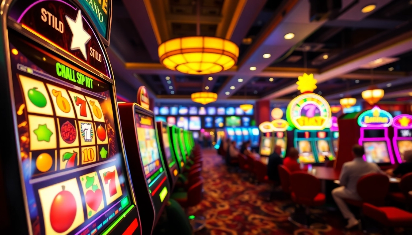 Mencoba keberuntungan di mesin slot 88SLOTDEWA yang menarik di tengah suasana kasino yang dinamis.