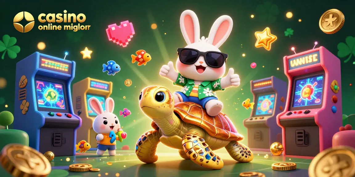 Gioca nei migliori casinò online con il coniglietto fortunato e la tartaruga d'oro.