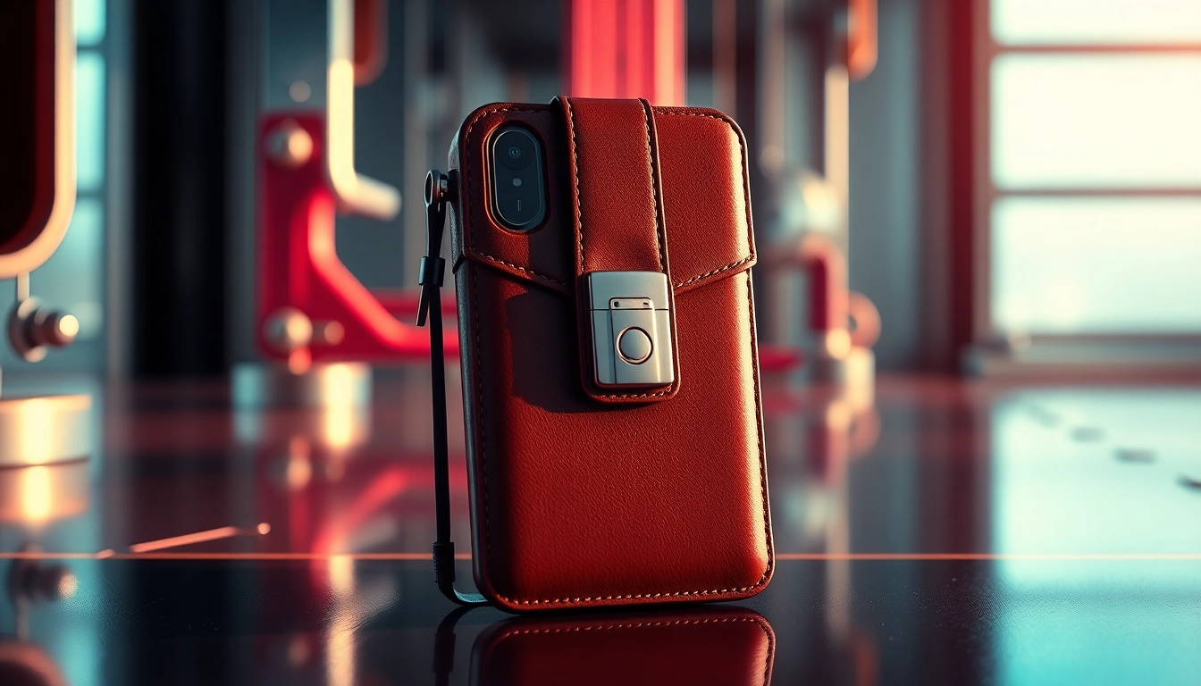 Die abschließbare Handytasche mit einzigartigem Lock-Mechanismus für sicheren Schutz.