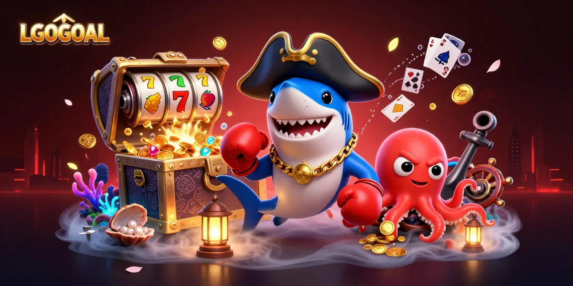 Engage in thrilling casino action with LGOGOAL in a vibrant underwater world of treasure and fun.