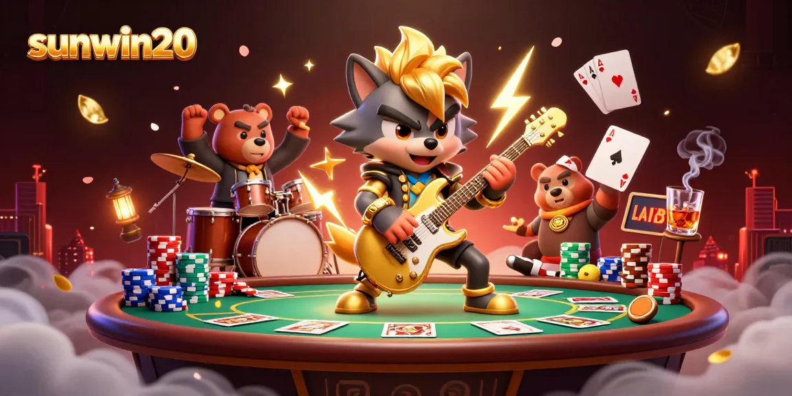 Experience sunwin20's thrilling casino atmosphere filled with excitement from rich poker elements and dynamic characters.