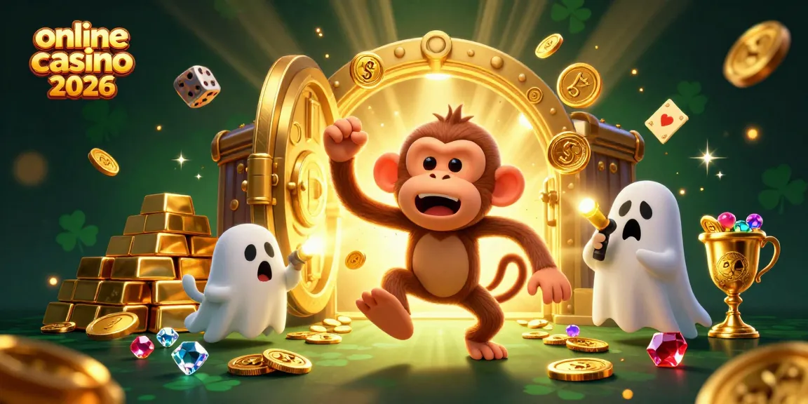 Az online casino 2026 izgalmas világát bemutató részletes 3D illusztráció.