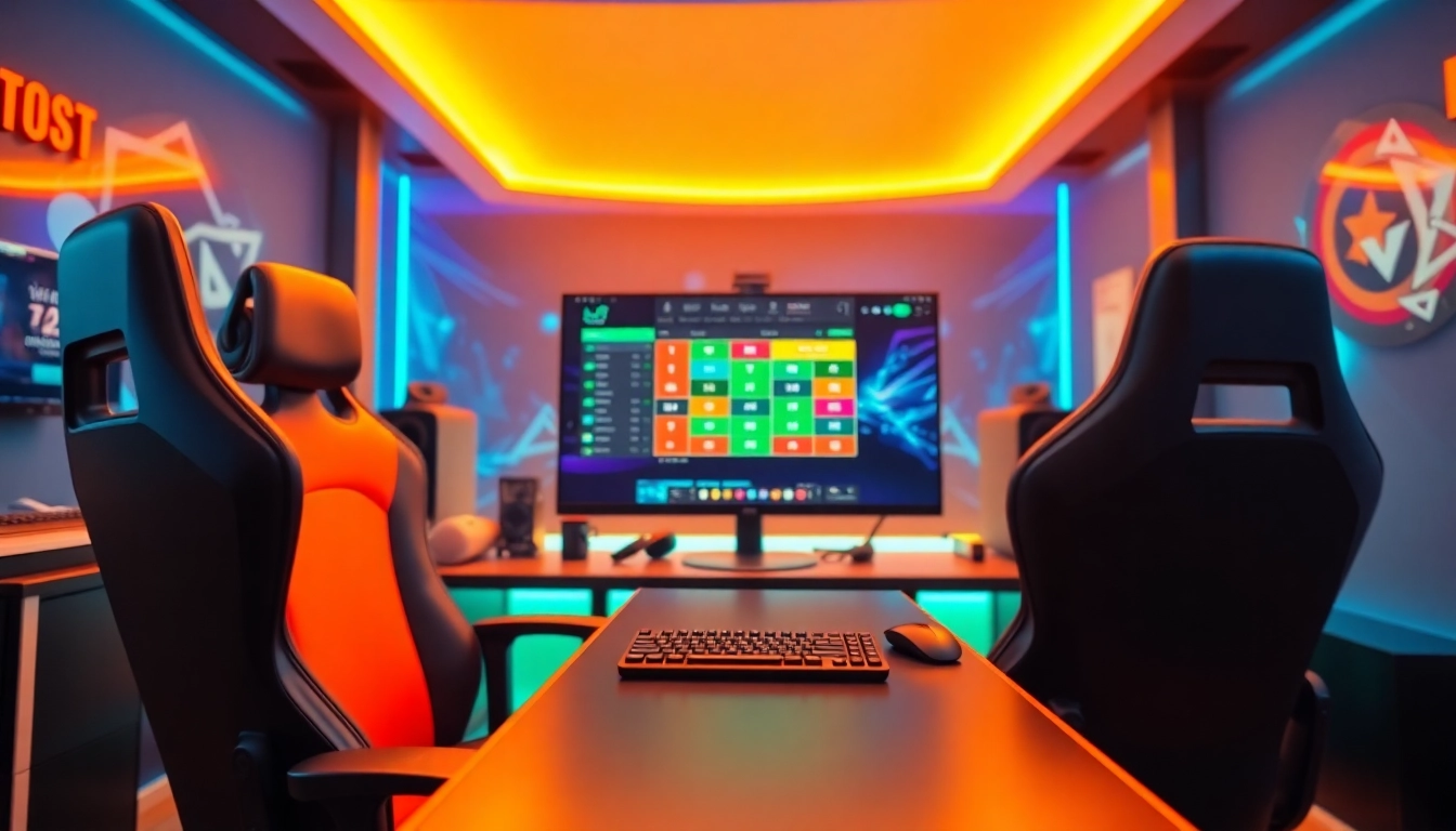 Join the exciting world of togel online resmi with a vibrant online gaming setup.