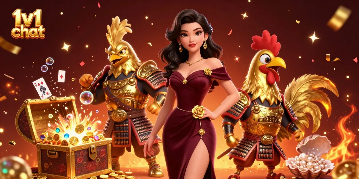 Engage in thrilling 1v1 chat sessions while enjoying vibrant casino-themed animations.