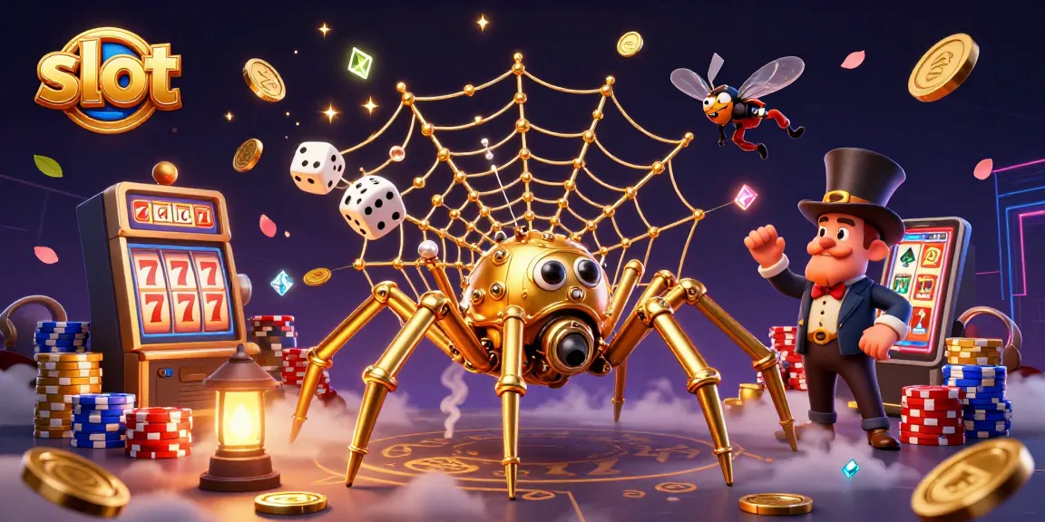 Spin slot reels with dazzling gems and golden coins in a vibrant casino scene.