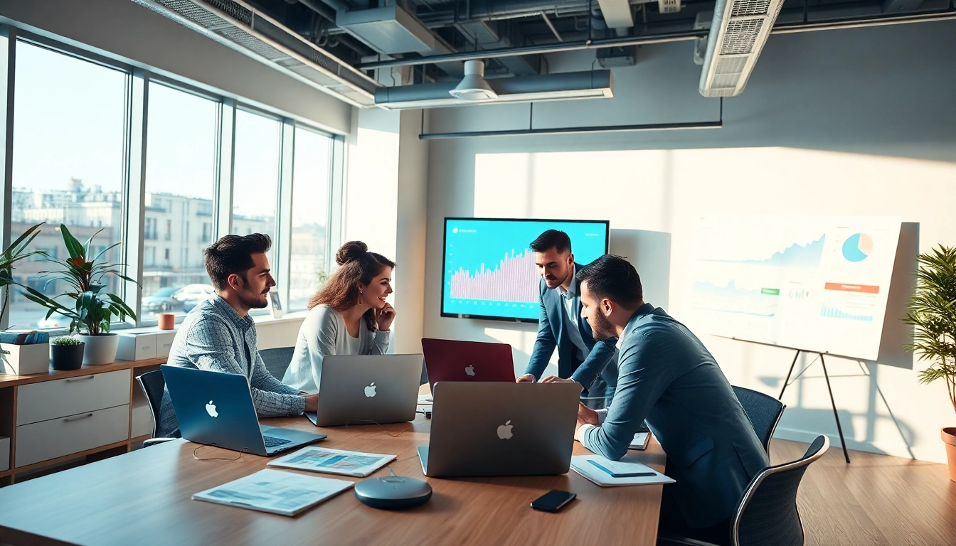 Boost your online marketing edmonton strategy with a vibrant and collaborative team workspace.
