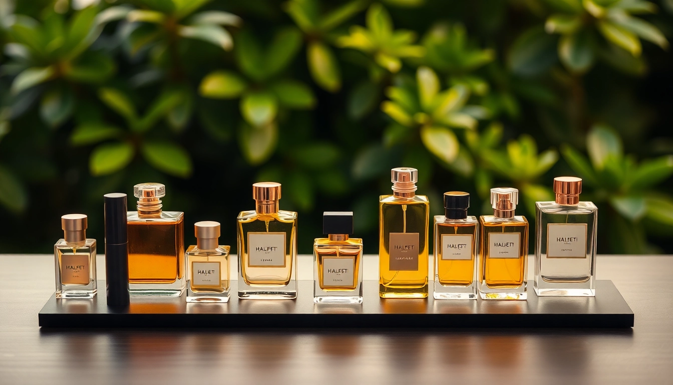 Scent options showcasing the richness of the Halfeti leather alternative in a luxurious setting.