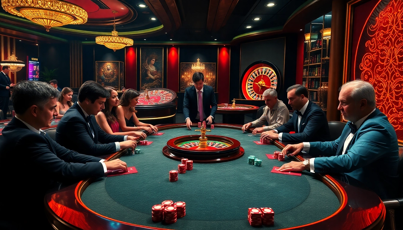 Experience the thrill of high-stakes poker at https://da88.trading/ with vibrant chips and glamorous players.
