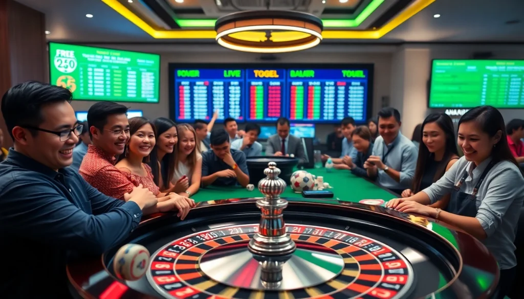 Bermain bandar togel online dengan suasana yang ceria dan interaktif di meja roulette.