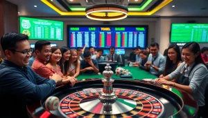 Bermain bandar togel online dengan suasana yang ceria dan interaktif di meja roulette.
