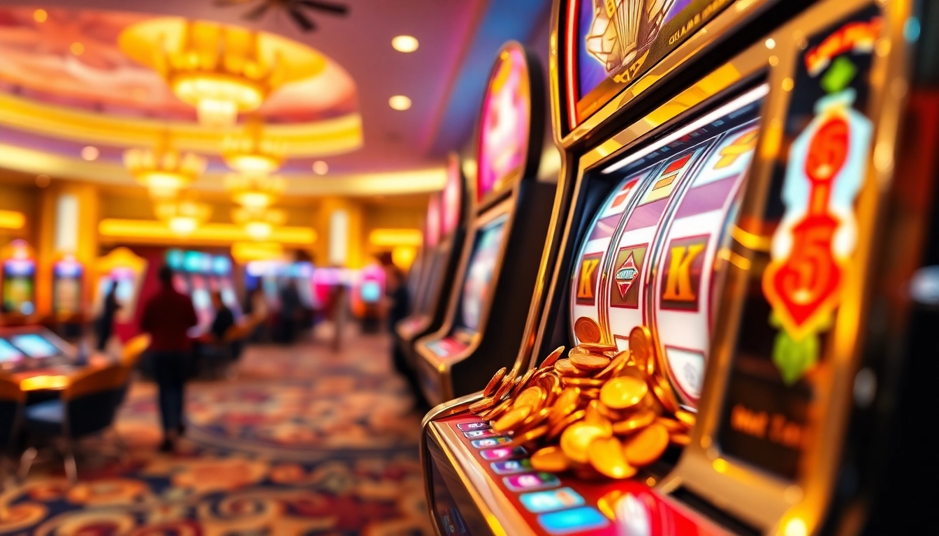 Menangkan jackpot di slot gacor dengan mesin slot mewah yang mengeluarkan koin dari permainan.