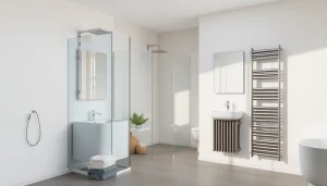 Sonni sanitär bietet elegante Badezimmerlösungen mit modernen Duschen und Heizkörpern.