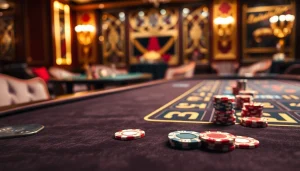 Permainan mewah luxury333 dengan meja judi elegan dan perabotan mewah.