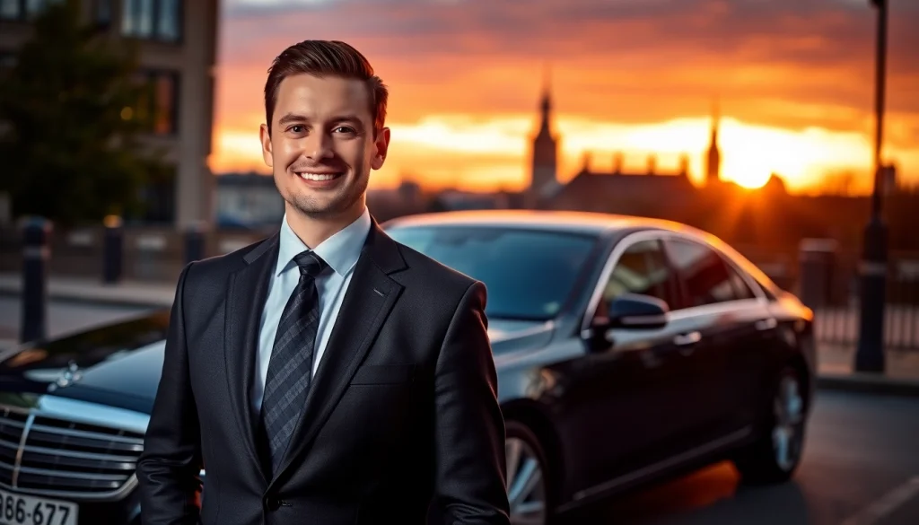Experience professional Chauffeur Nottingham services with a luxury car and elegant chauffeur.