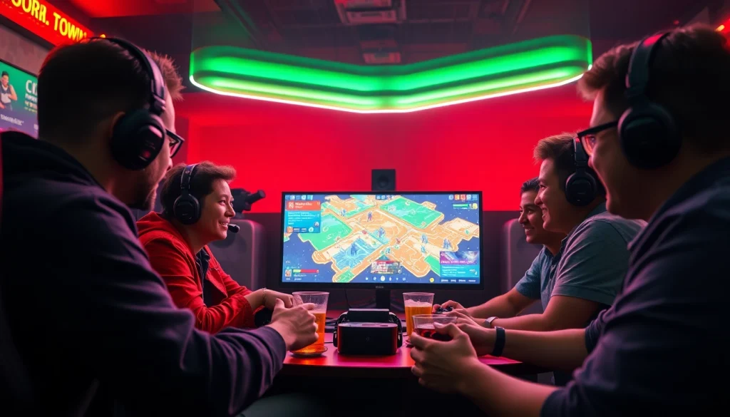 Permainan domino88 live chat game dengan antusiasme pemain di latar belakang.