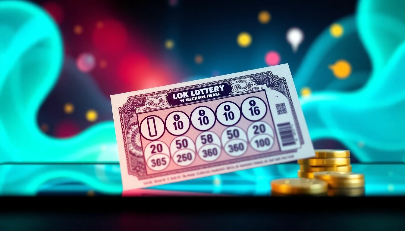 Memenangkan toto togel resmi dengan tiket lotere yang mencolok.