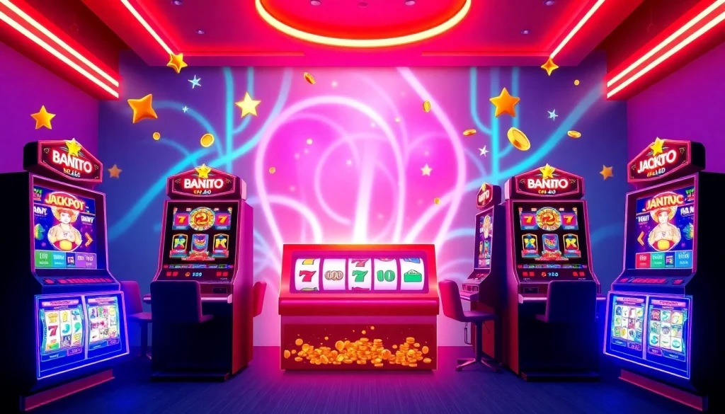 Menampilkan bandar toto 4d slot dalam antarmuka perjudian online yang penuh warna dan energik.