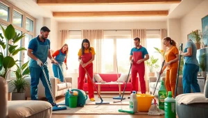 Enhance your space with a reliable Cleaning Service featuring experienced professionals at work.