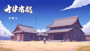 オンライン家庭教師大学受験のために勉強している学生のイラスト。集中した表情が特徴的。