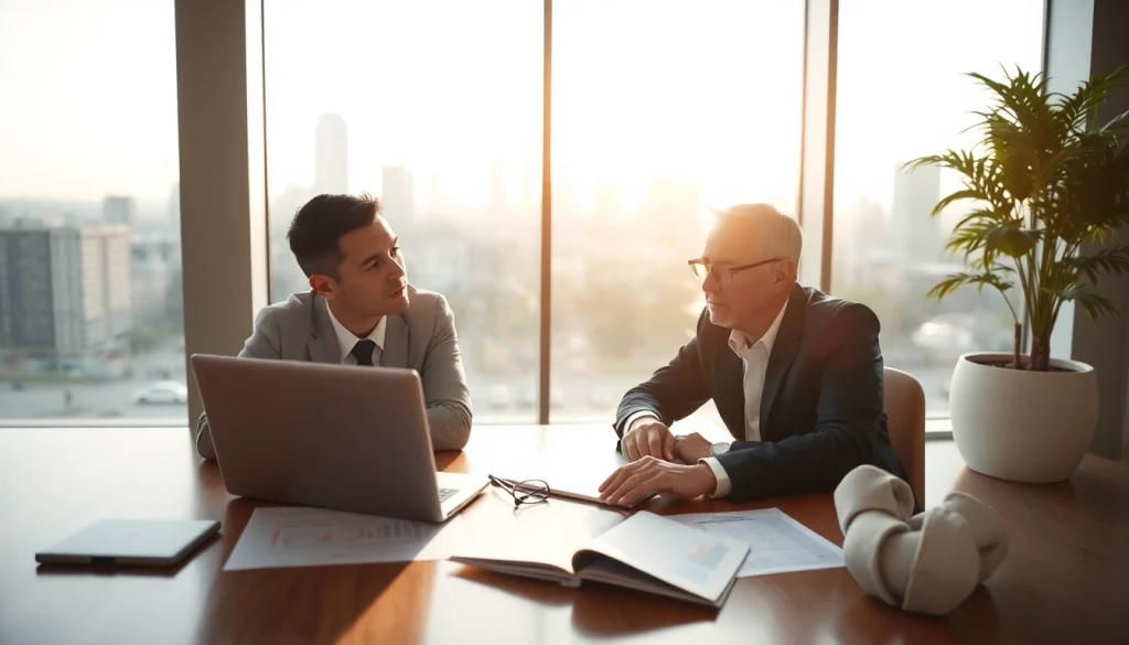 신용카드 현금화 전략을 논의하는 전문 재정 상담사