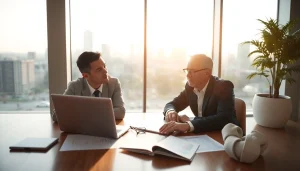 신용카드 현금화 전략을 논의하는 전문 재정 상담사