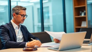 Data privacy & corporate compliance lawyers India reviewing legal documents in a professional office.