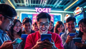 Menampilkan antusiasme para pemain dalam permainan togel online yang menarik dan modern.