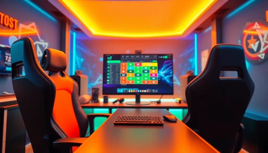 Join the exciting world of togel online resmi with a vibrant online gaming setup.