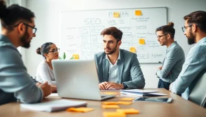 Boost your SEO agency in Malaysia with expert digital marketing strategies in a modern office.