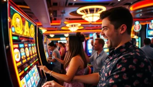 Memenangkan agen toto terbaik slot dengan semangat di kasino yang ramai.