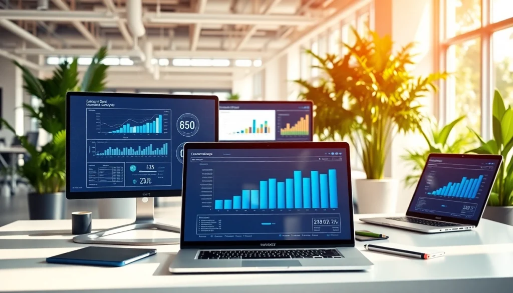 Innovative Technology workspace showcasing advanced digital tools and a collaborative environment.