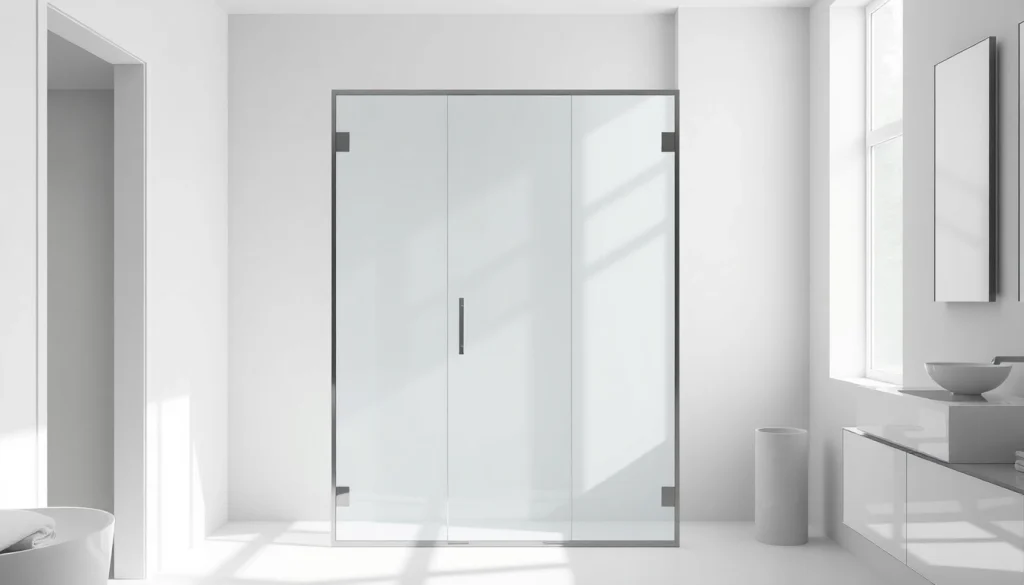 Installer une paroi de douche moderne avec un design élégant dans une salle de bain lumineuse.